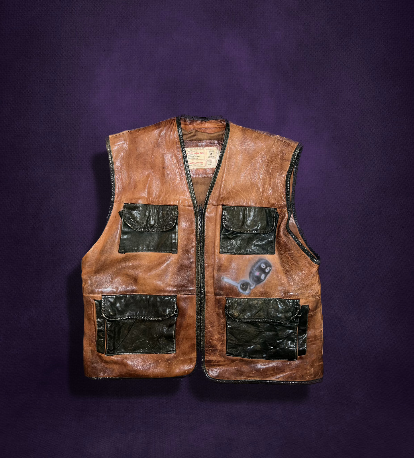 Vintage Leather Sopranos Vest